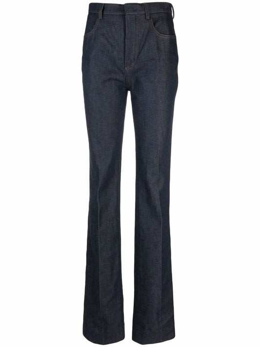 High-Waisted Bootcut Jeans