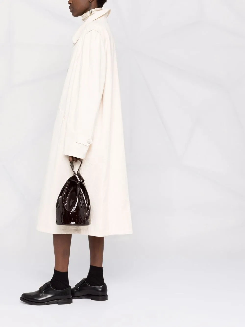 Single-Breasted Midi Coat