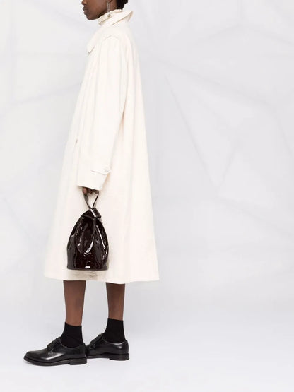Single-Breasted Midi Coat