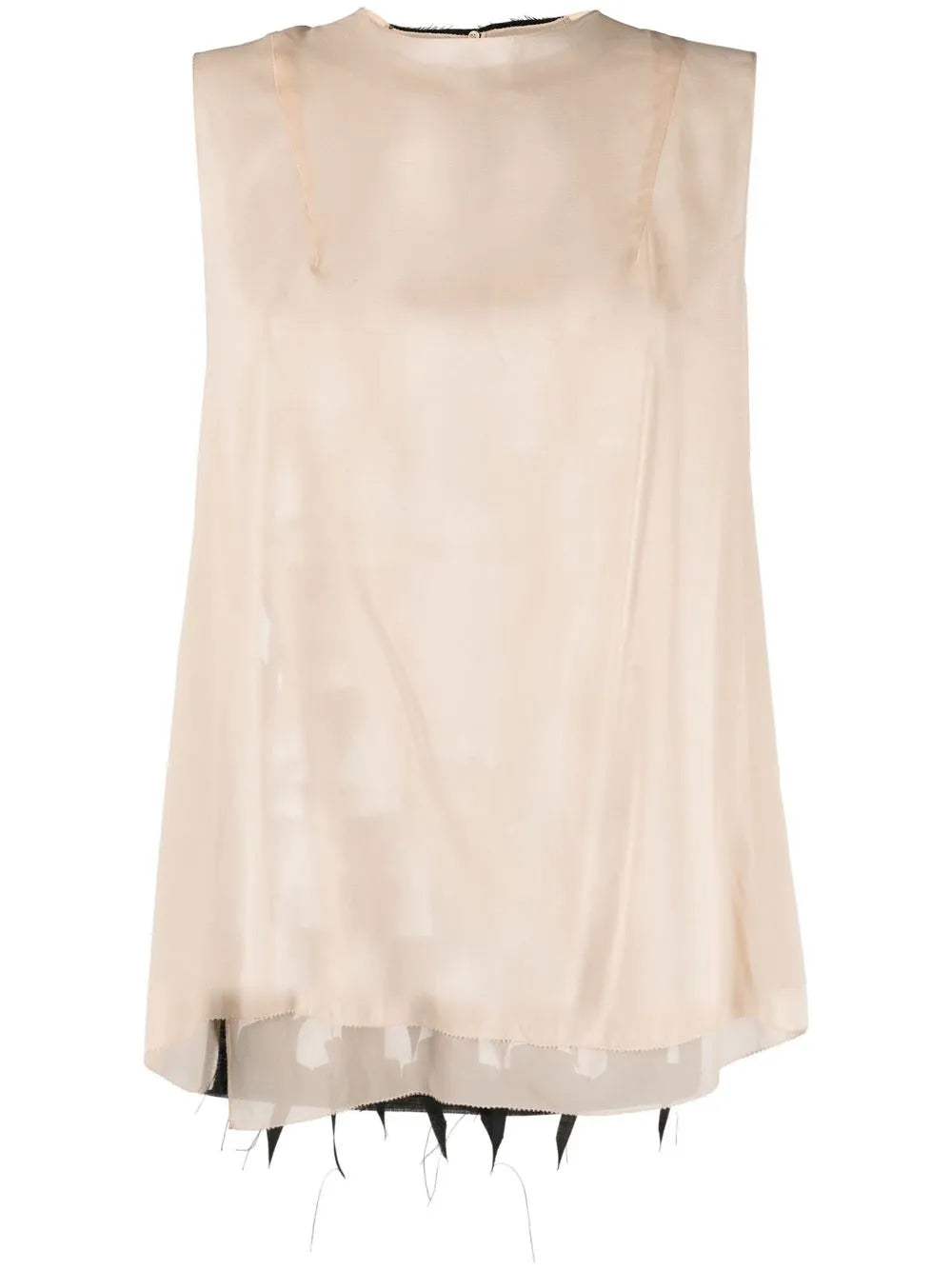 Cut-Out Detail Sleeveless Blouse