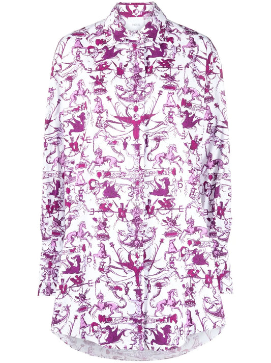 Stories And Tales Print Shirt Dress