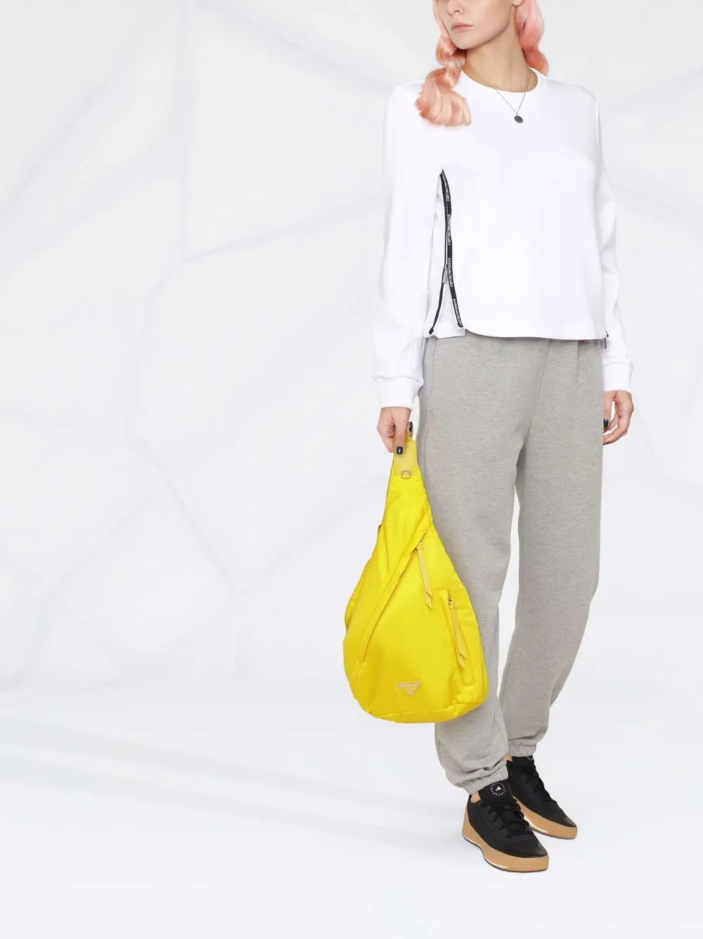 Logo-Trim Long-Sleeved Sweatshirt