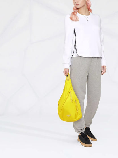 Logo-Trim Long-Sleeved Sweatshirt