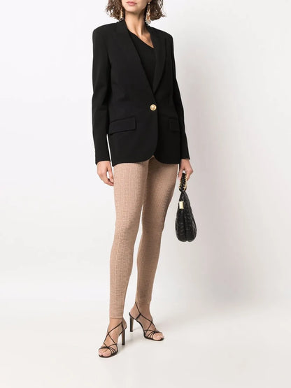 Debossed Monogram Leggings