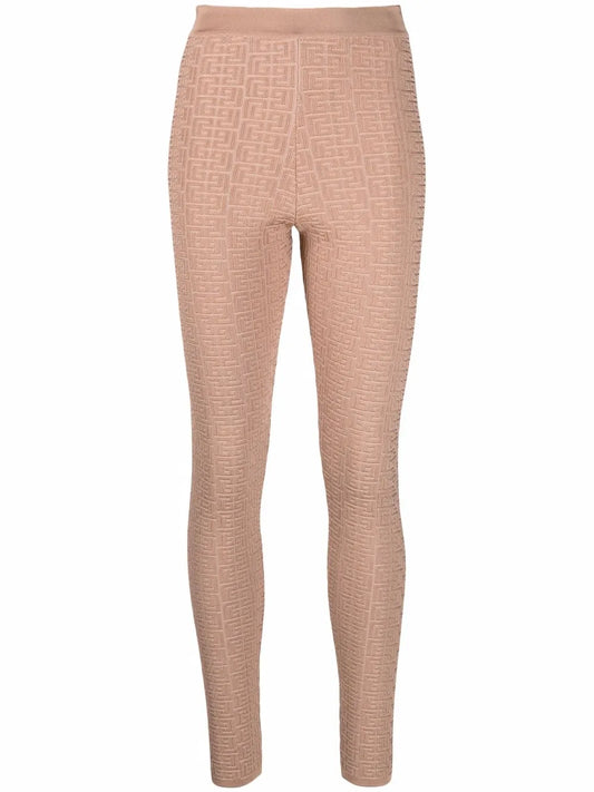 Debossed Monogram Leggings