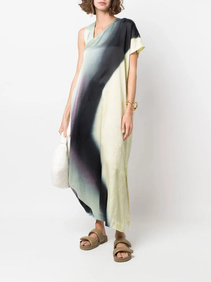 Asymmetric-Design Long Dress