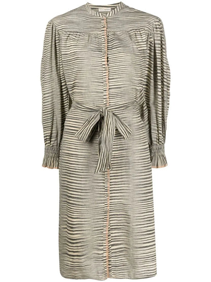 Fiora Striped Shirtdress