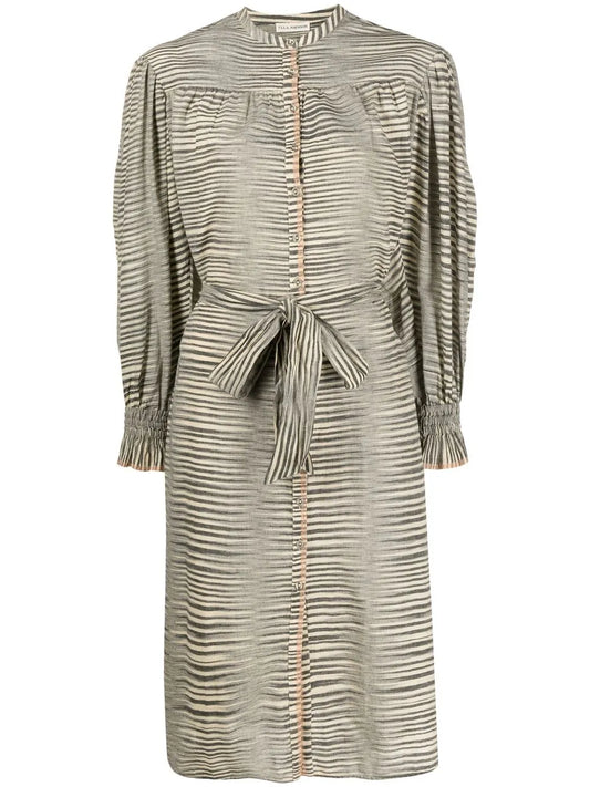 Fiora Striped Shirtdress
