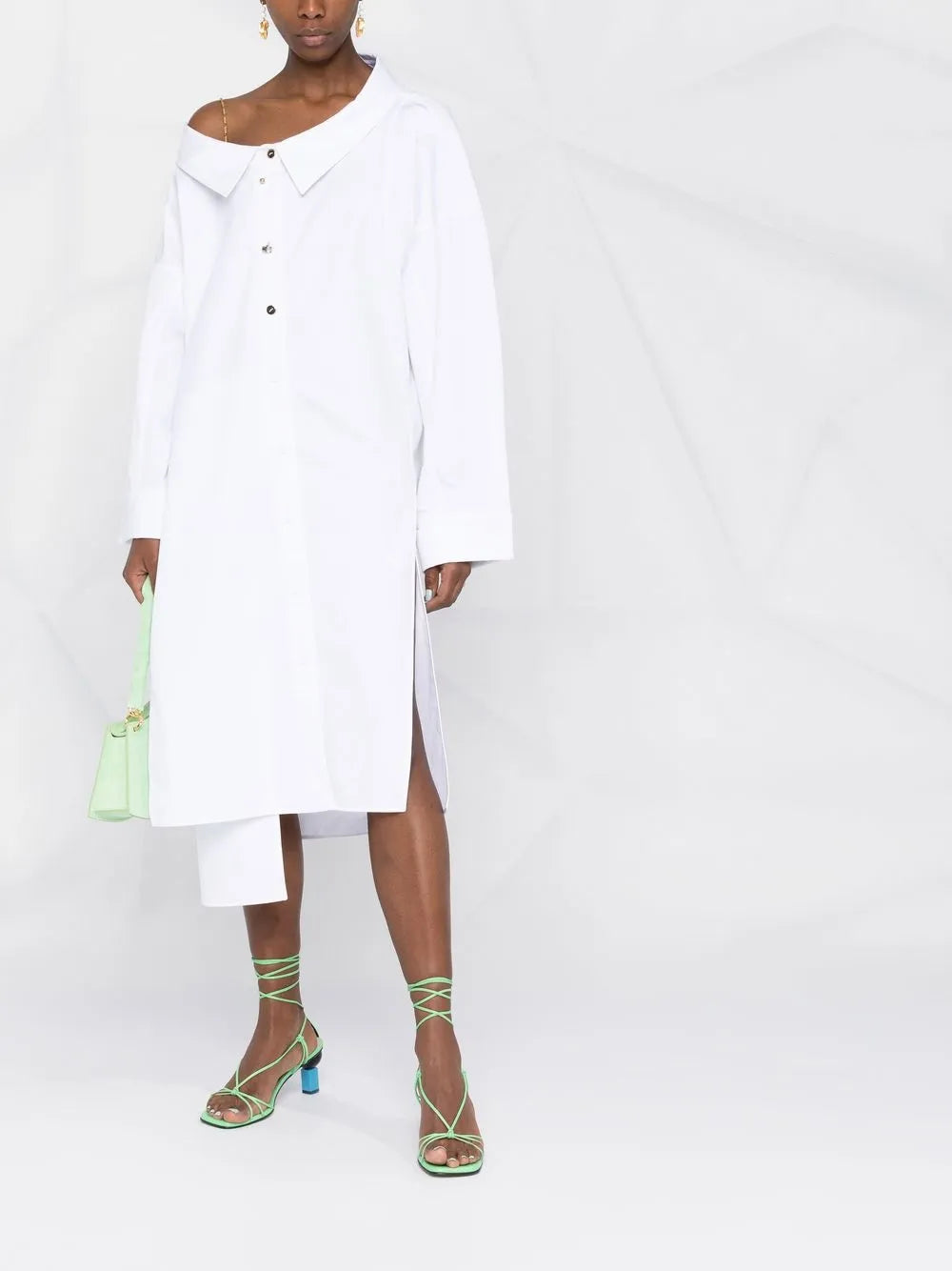 Button-Up Shirt Midi Dress