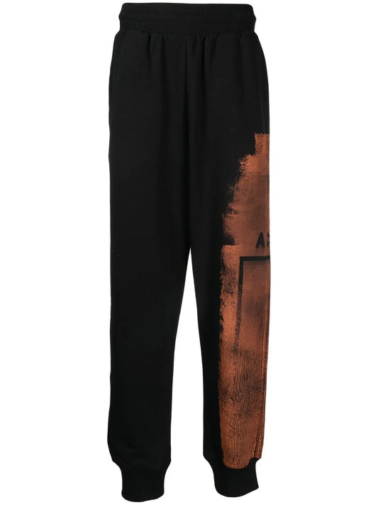 Logo Bleach Style Track Pants