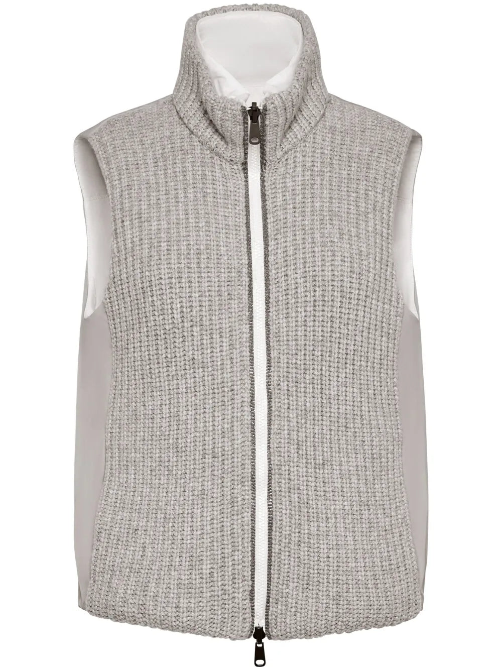 Ribbed-Knit Padded Gilet