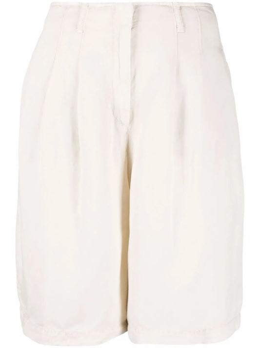 Pleat-Detail Tailored Shorts