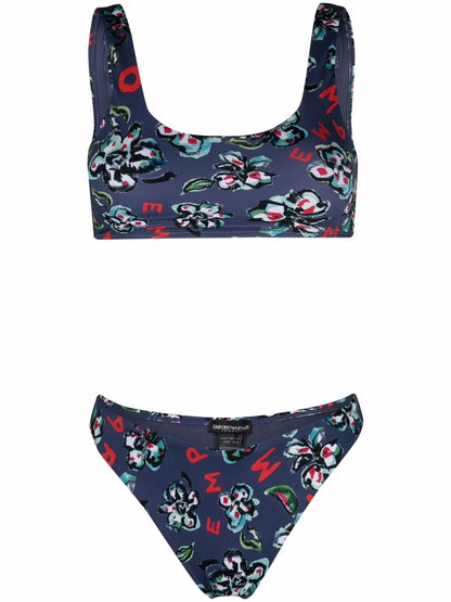 Floral-Print Bikini