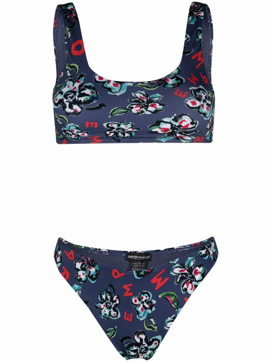 Floral-Print Bikini