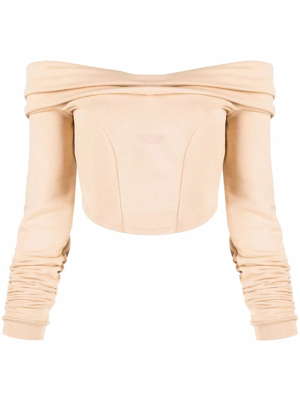 Couture Logo-Print Off-Shoulder Sweatshirt
