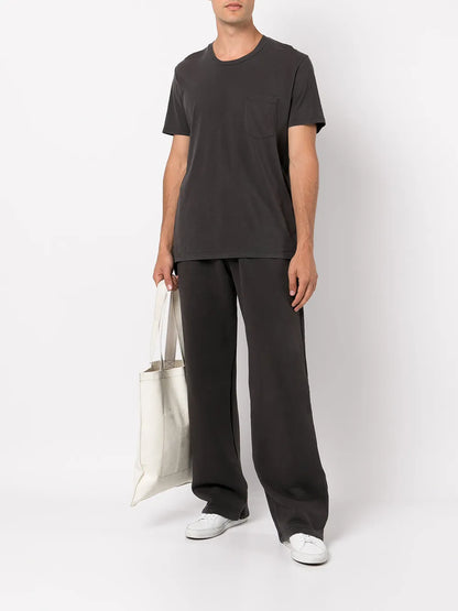 Puddle Wide-Leg Cotton Track Pants
