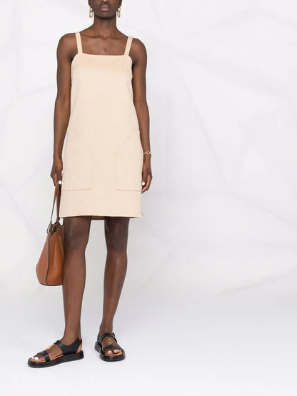 Sleeveless Square Neck Dress