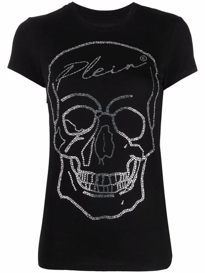 Skull-Detail Short-Sleeved T-Shirt