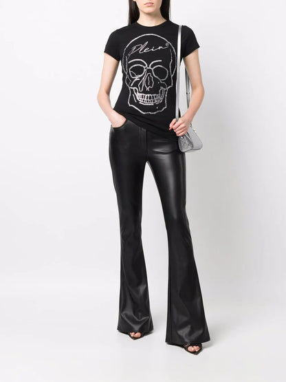 Skull-Detail Short-Sleeved T-Shirt