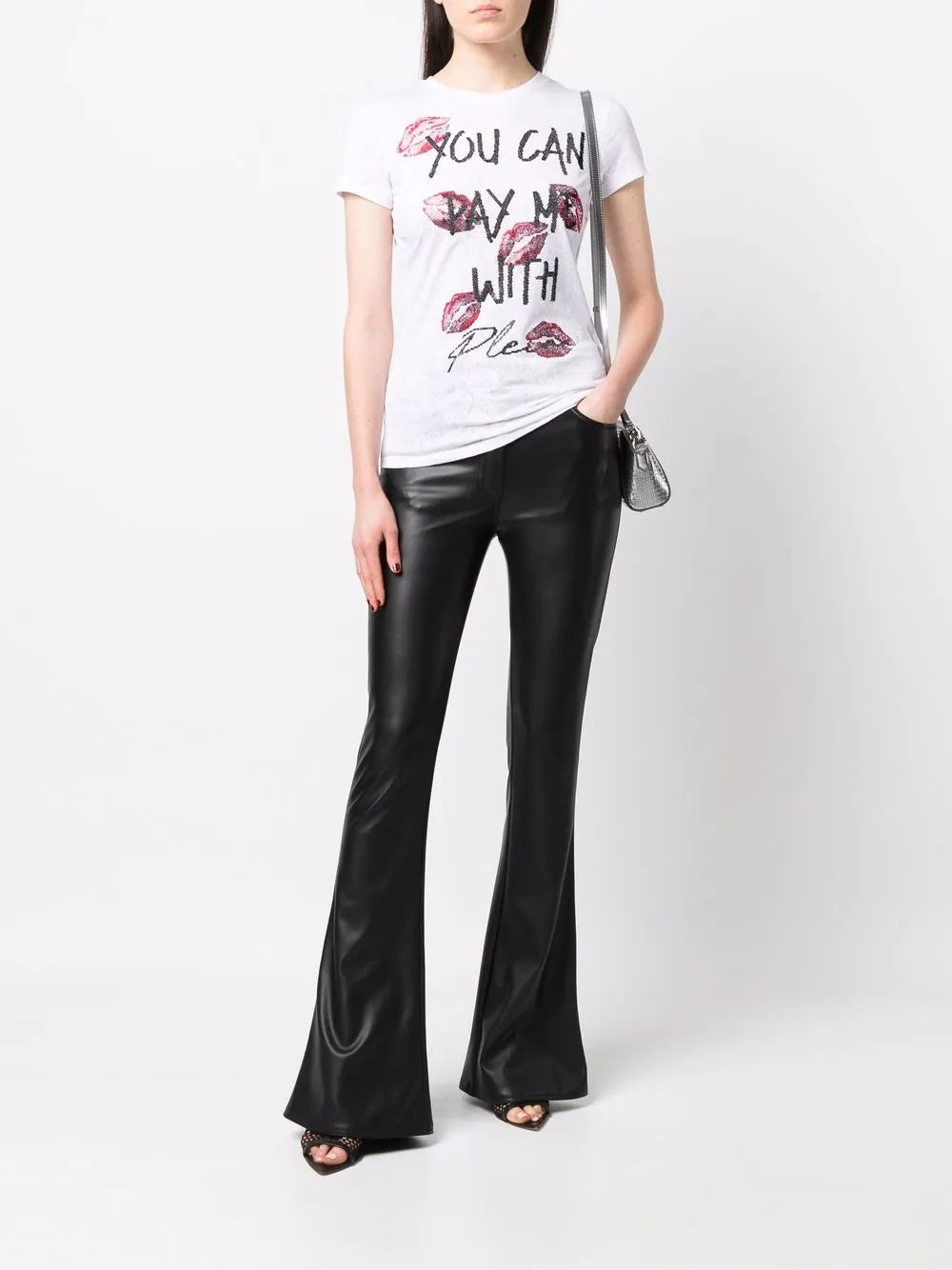 Rhinestone-Embellished T-Shirt