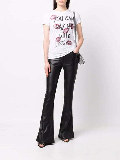 Rhinestone-Embellished T-Shirt