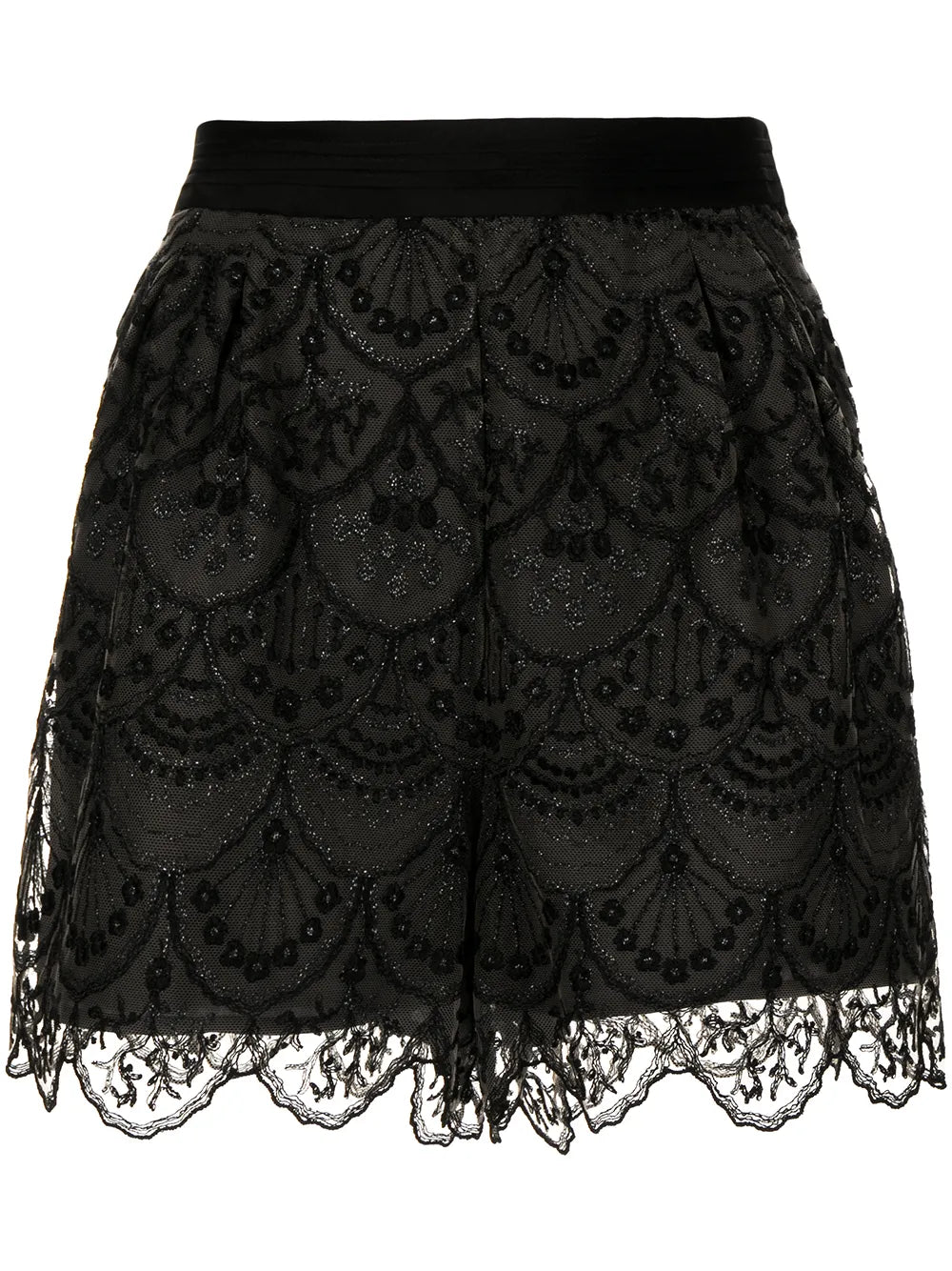 Art-Deco Lace Shorts