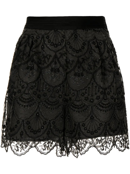 Art-Deco Lace Shorts