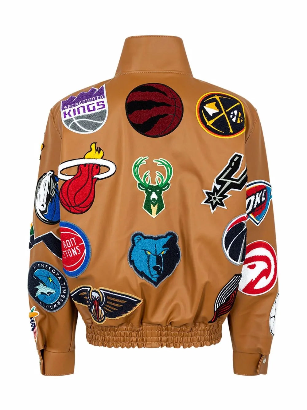 Nba Collage Faux-Leather Jacket