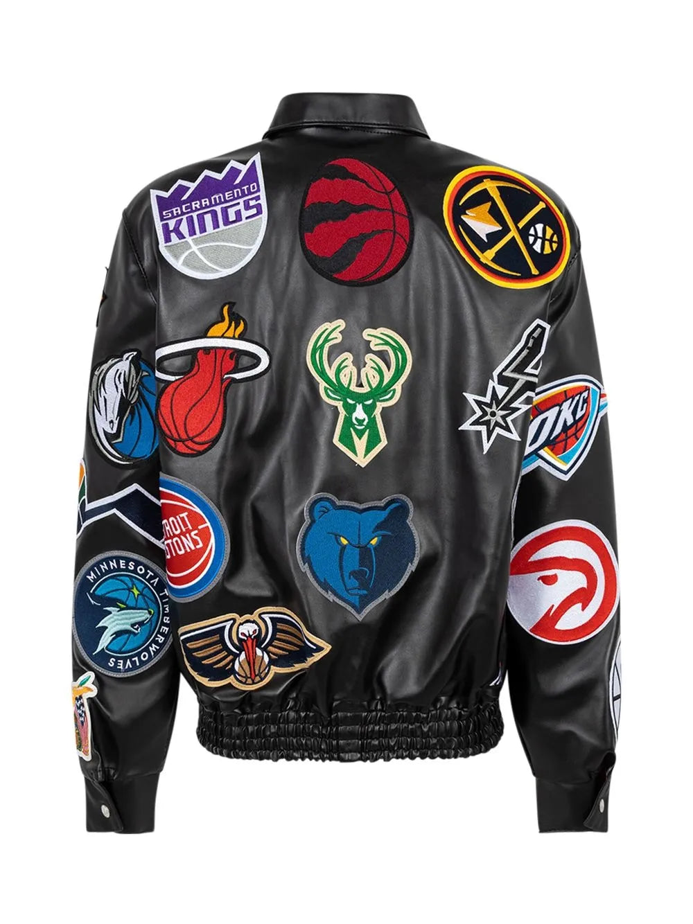 Collage Vegan Leather Jacket