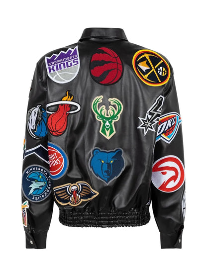 Collage Vegan Leather Jacket