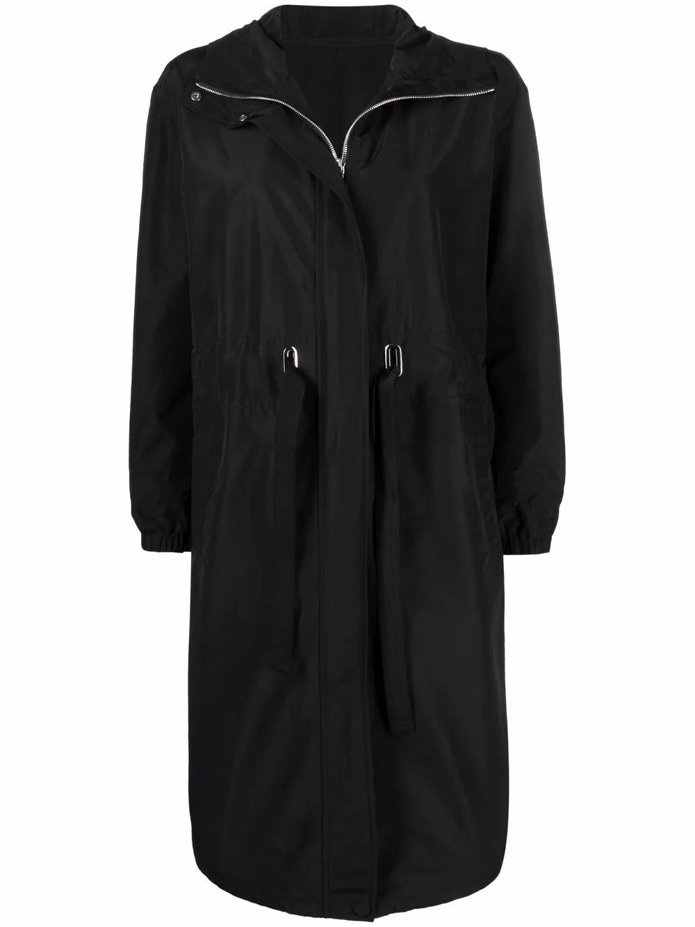 Oversized Hooded Zip-Up Coat