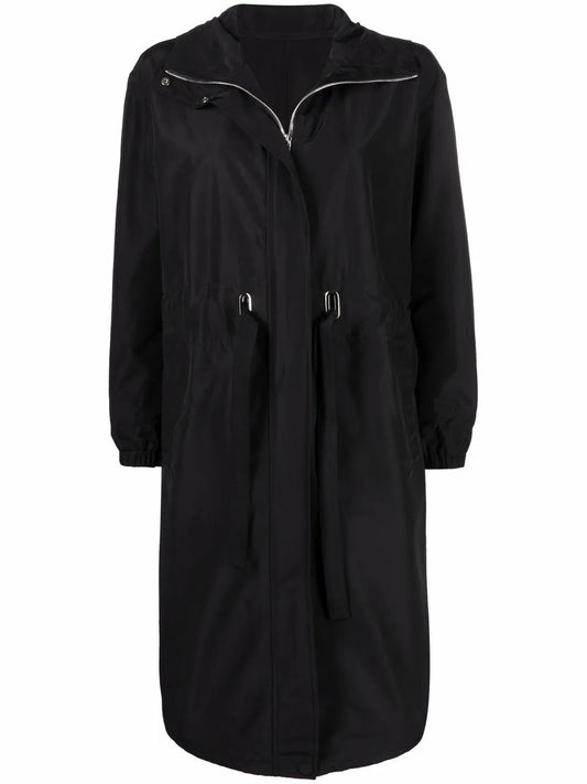 Oversized Hooded Zip-Up Coat