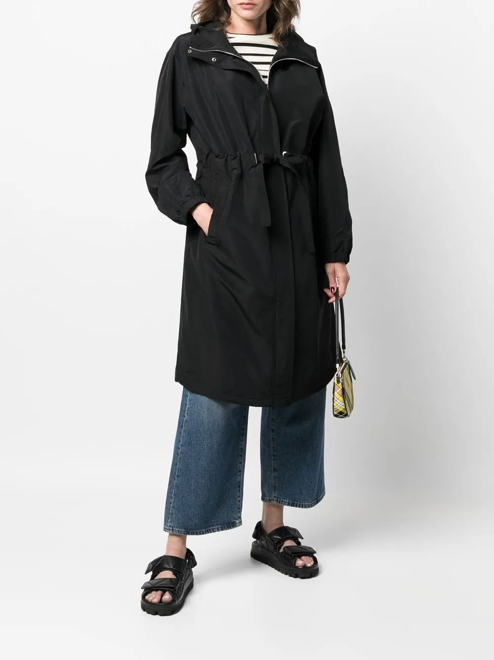 Oversized Hooded Zip-Up Coat