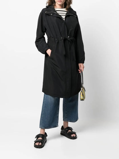 Oversized Hooded Zip-Up Coat