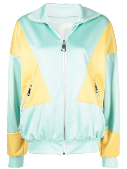 Panelled Zip-Up Track Jacket