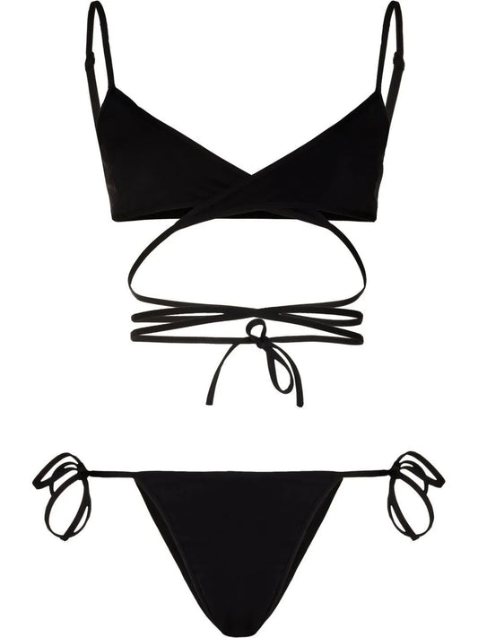 Wrap-Style Bikini Set