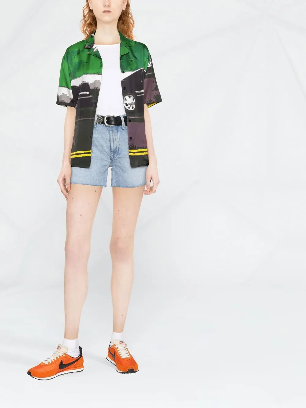 Raw-Cut Hem Shorts