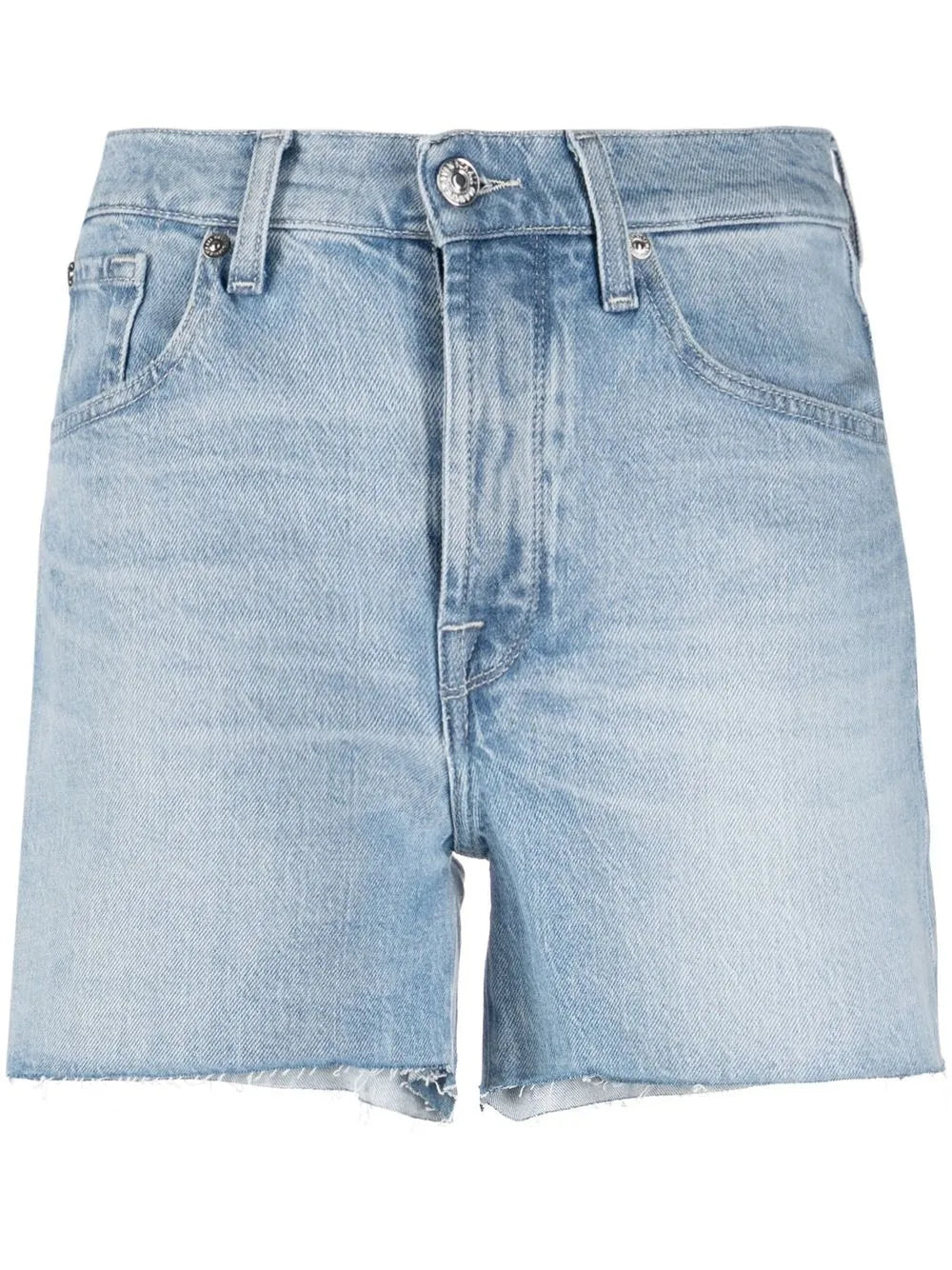 Raw-Cut Hem Shorts