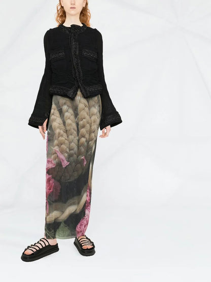 Embroidered Trim Fitted Jacket