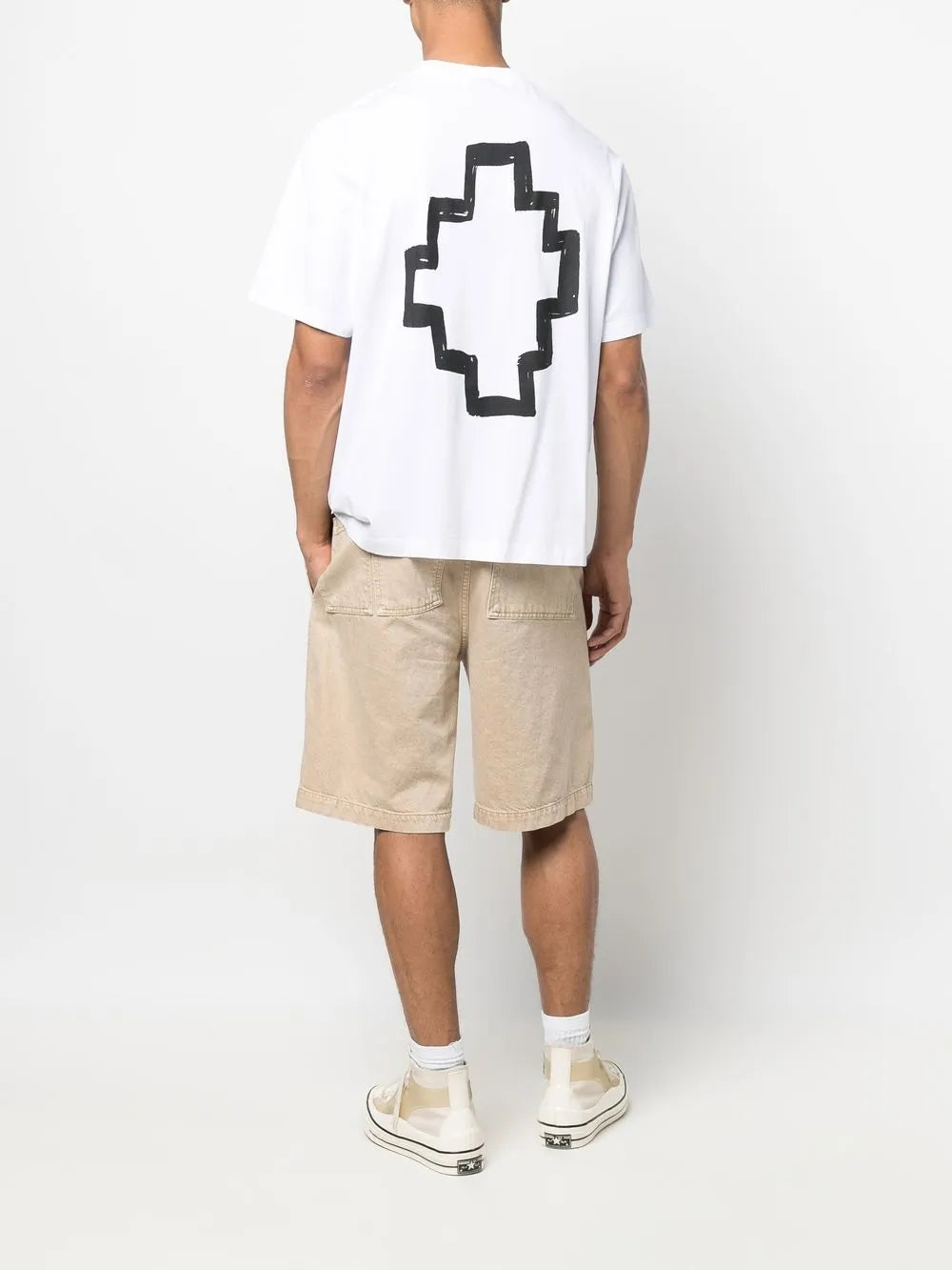 Cross Over Cotton T-Shirt