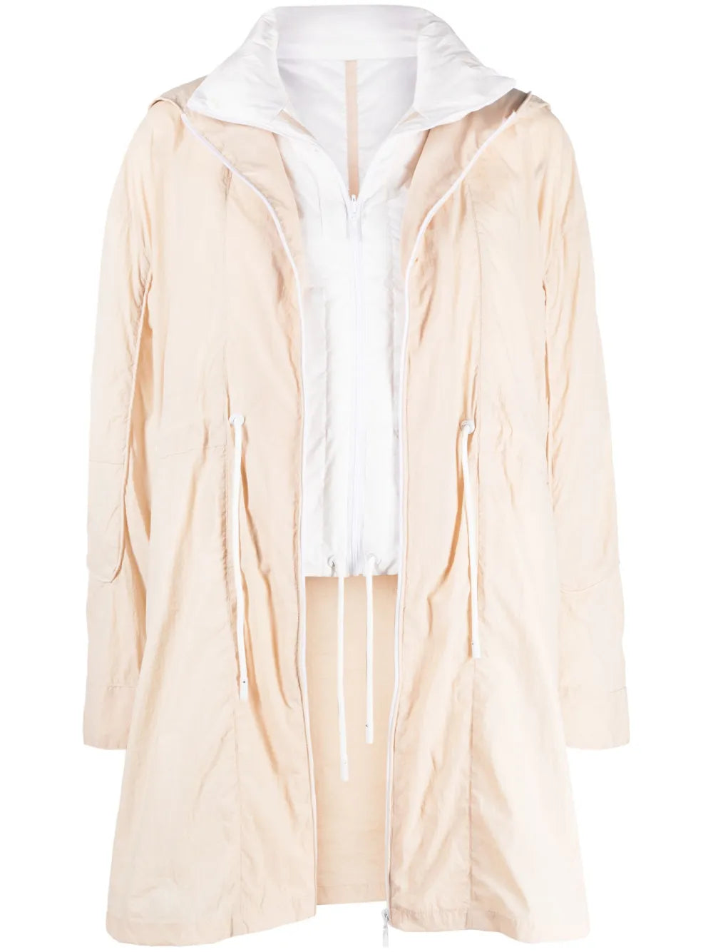 Layered-Design Hooded Parka