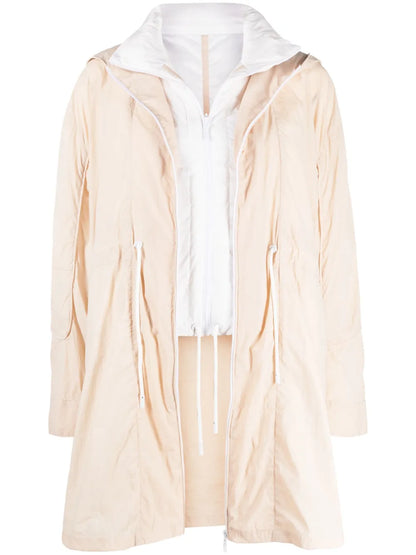 Layered-Design Hooded Parka