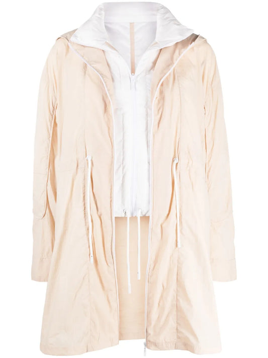 Layered-Design Hooded Parka