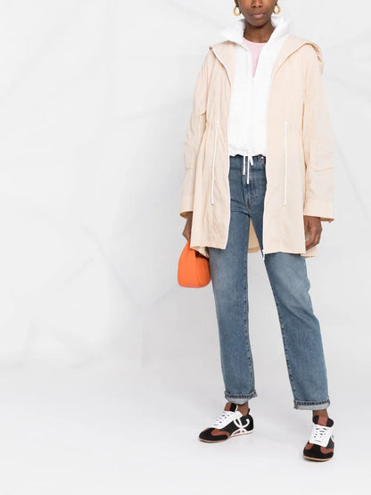 Layered-Design Hooded Parka