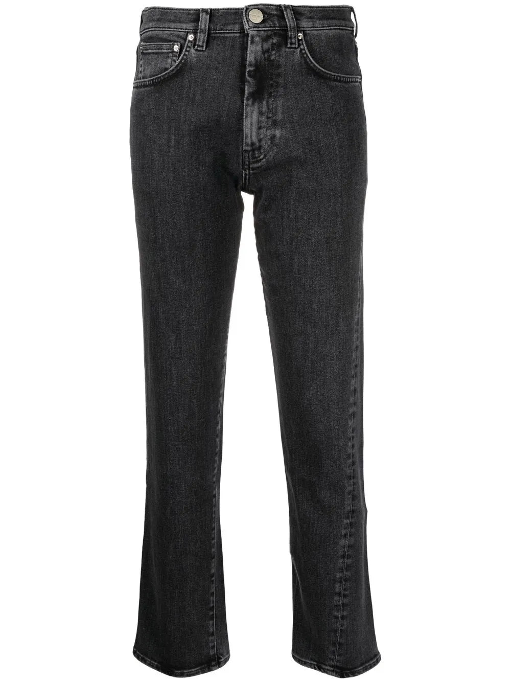 Twisted Seam Cropped Jeans