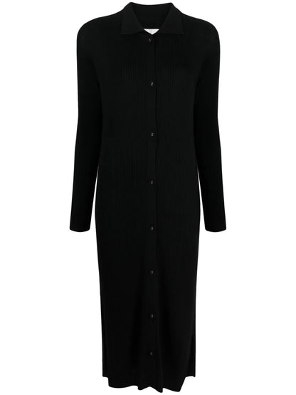 Ribbed-Knit Midi Dress