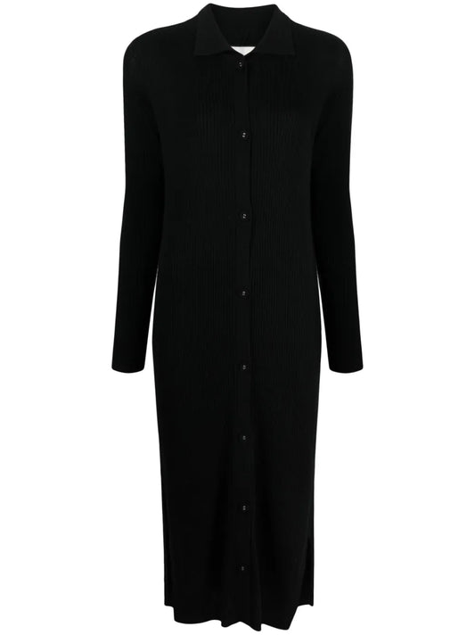 Ribbed-Knit Midi Dress