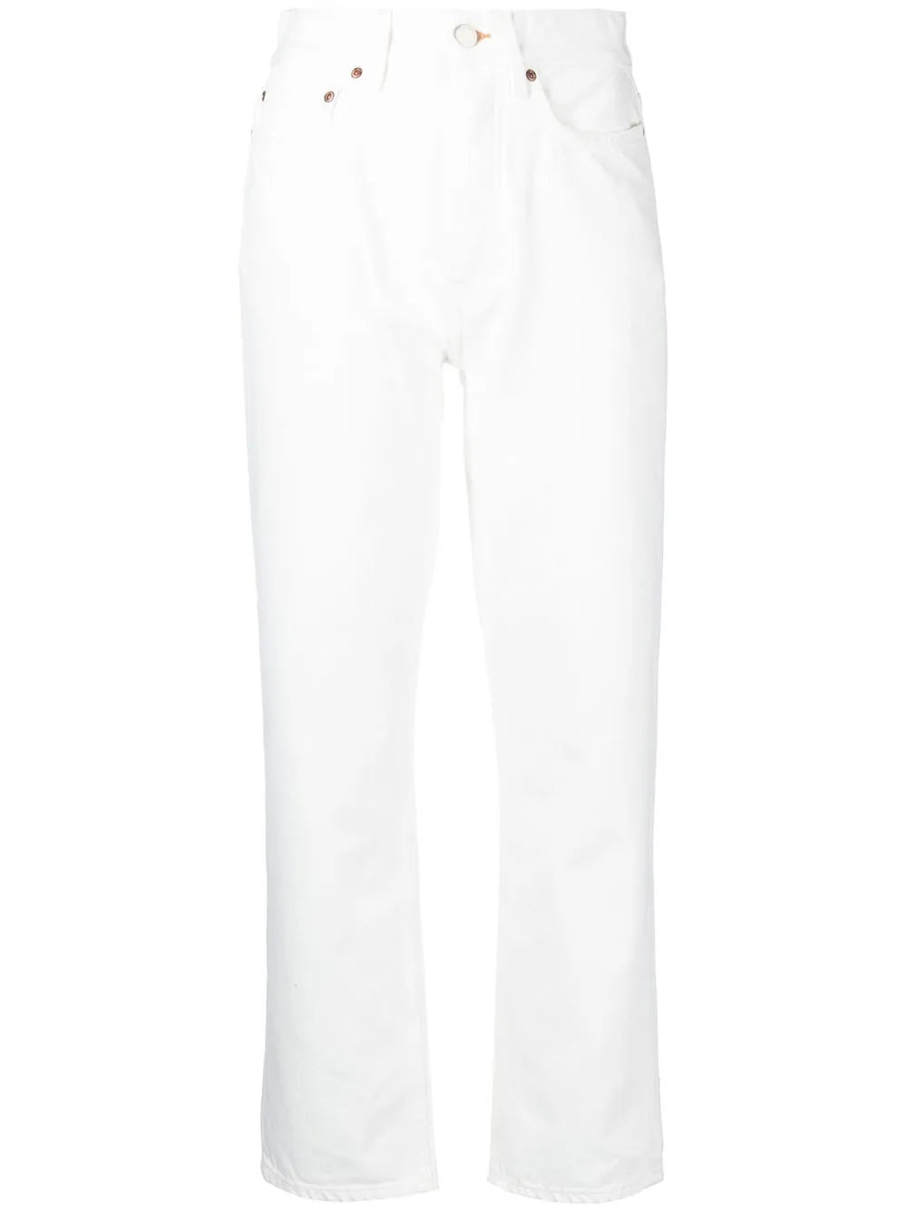 Cropped Straight-Leg Jeans