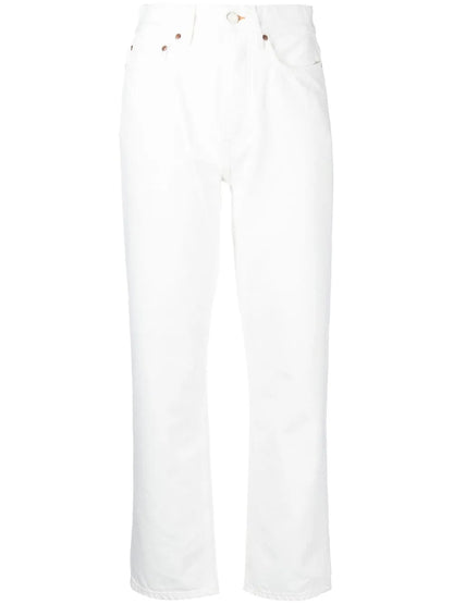 Cropped Straight-Leg Jeans