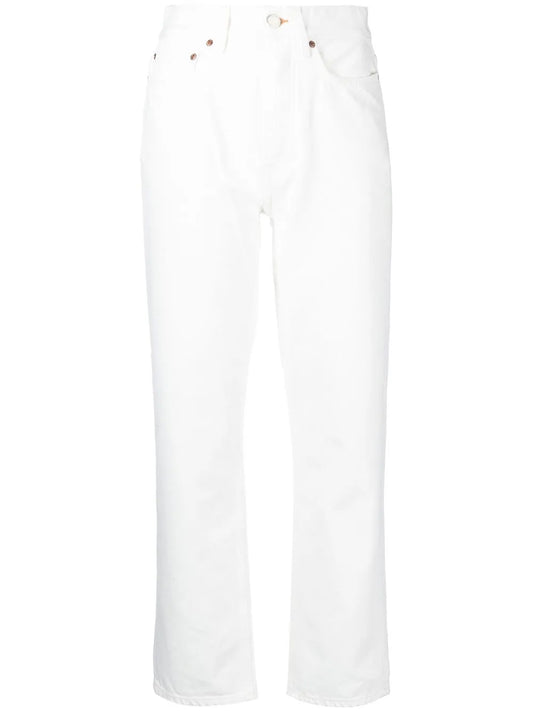 Cropped Straight-Leg Jeans